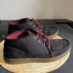 Timberland Canvas Textured Material High Top Kain Shoes Size 10